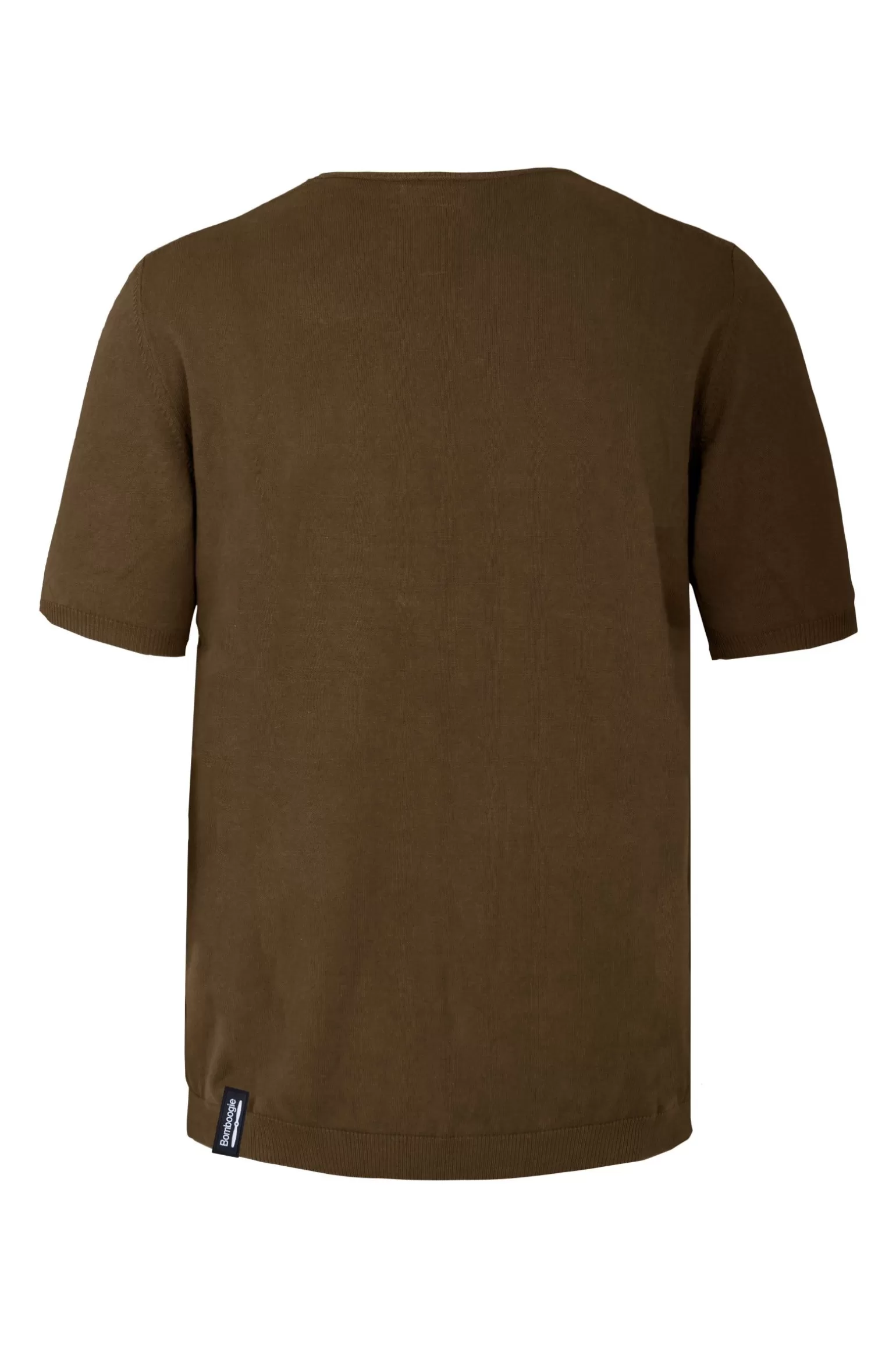 Uomo Bomboogie Pullover Girocollo A Manica Corta In Maglia Rasata