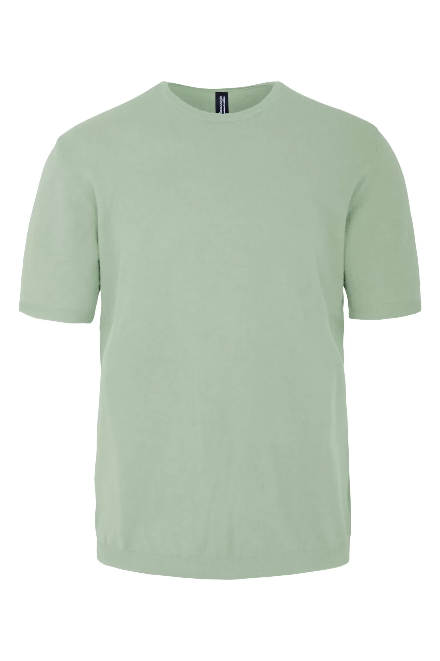 Uomo Bomboogie Pullover Girocollo A Manica Corta In Maglia Rasata