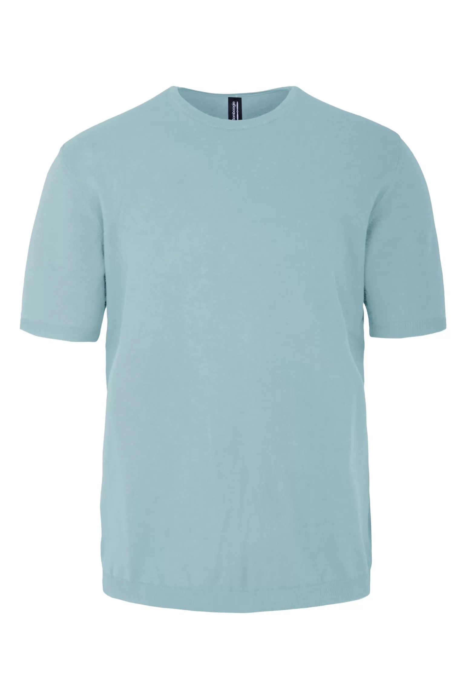 Uomo Bomboogie Pullover Girocollo A Manica Corta In Maglia Rasata