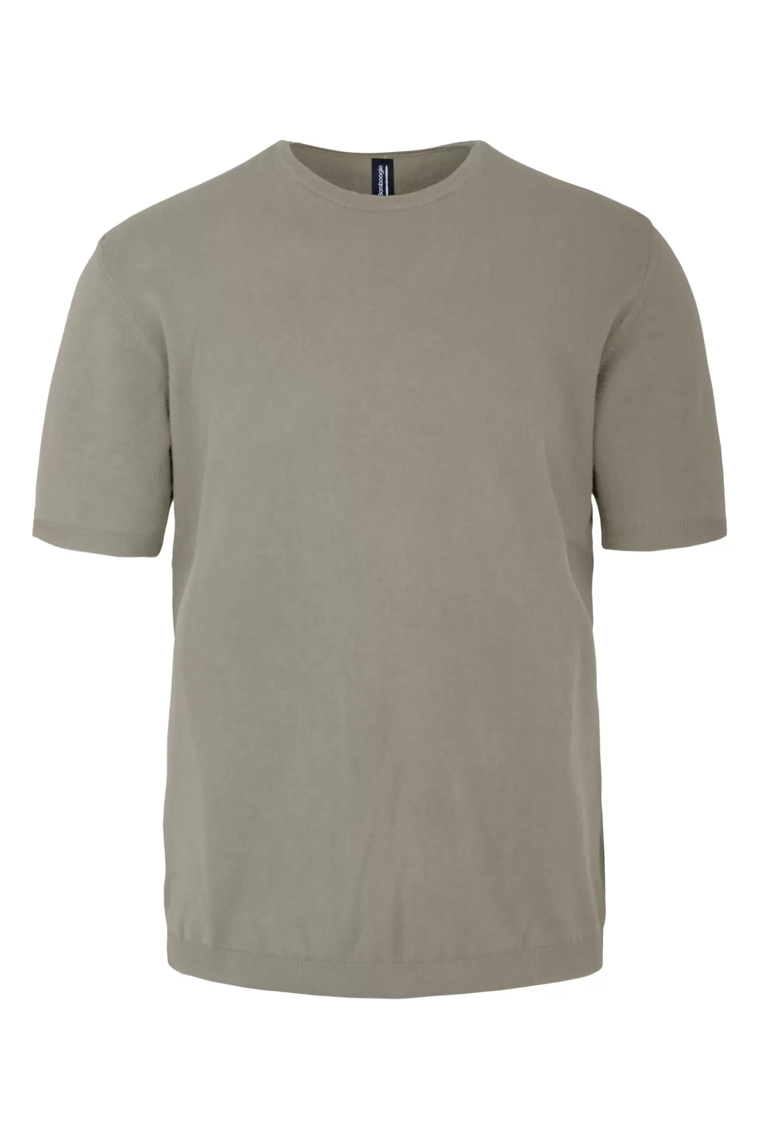Uomo Bomboogie Pullover Girocollo A Manica Corta In Maglia Rasata