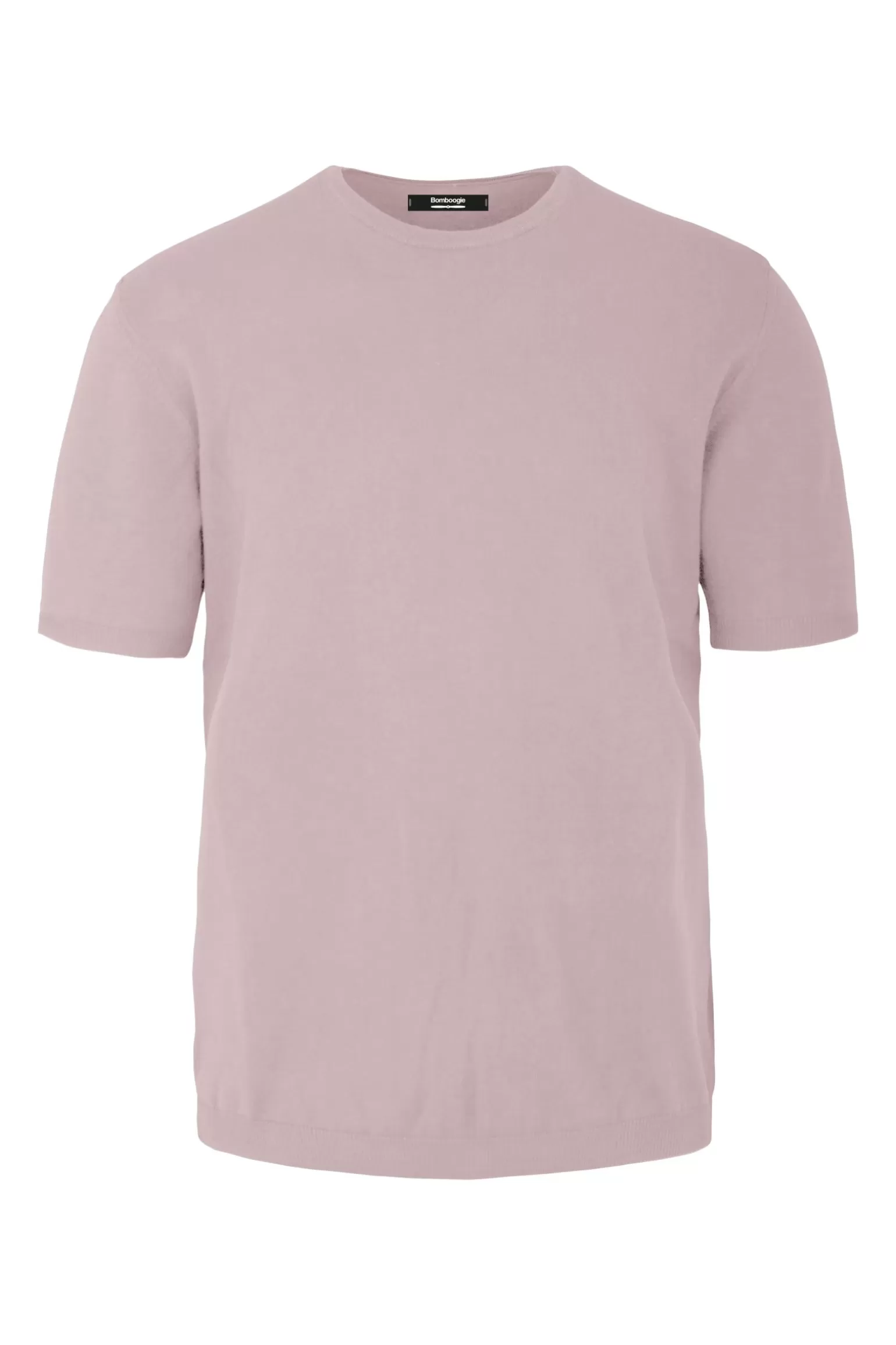 Uomo Bomboogie Pullover Girocollo A Manica Corta In Maglia Rasata Faded