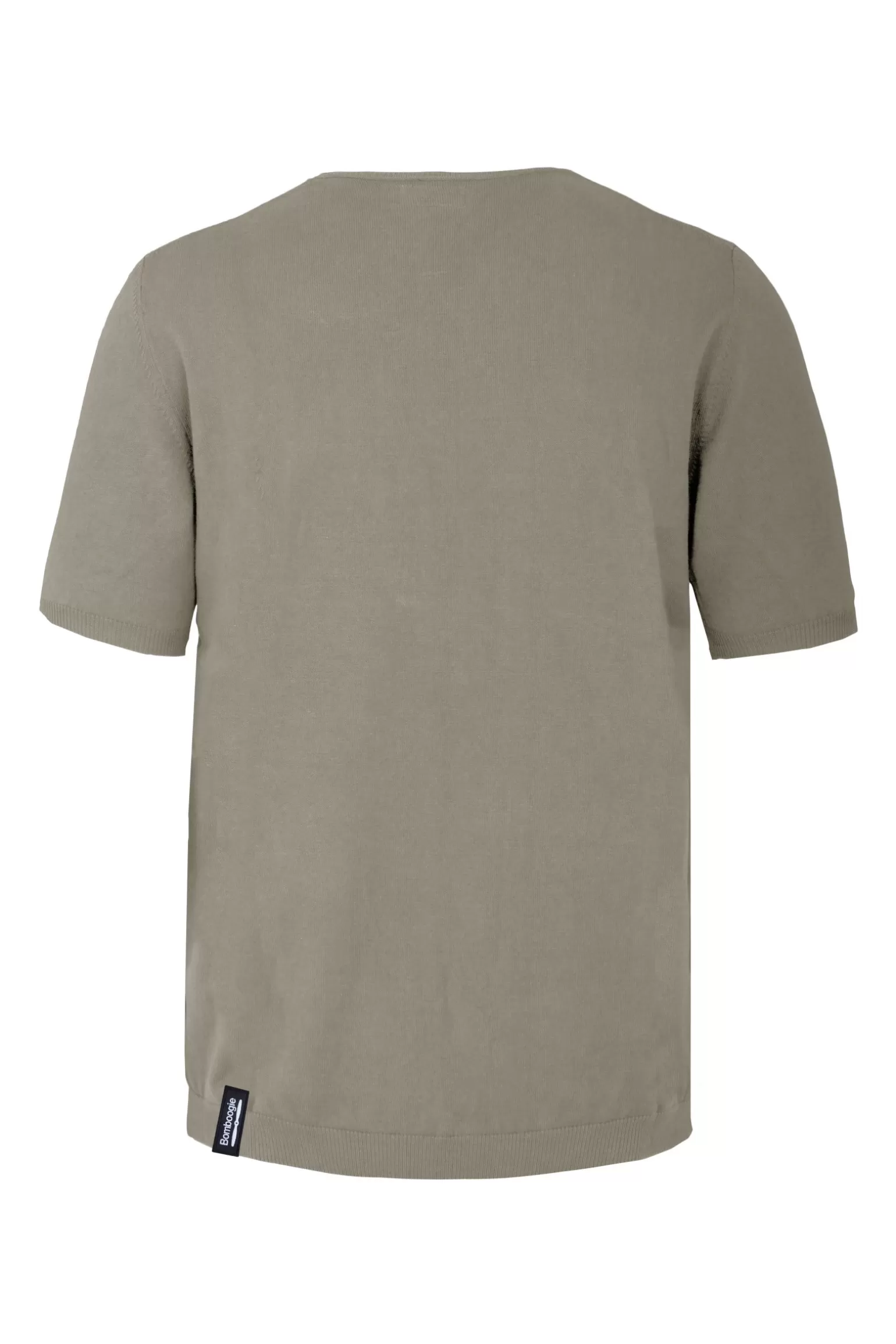 Uomo Bomboogie Pullover Girocollo A Manica Corta In Maglia Rasata Faded