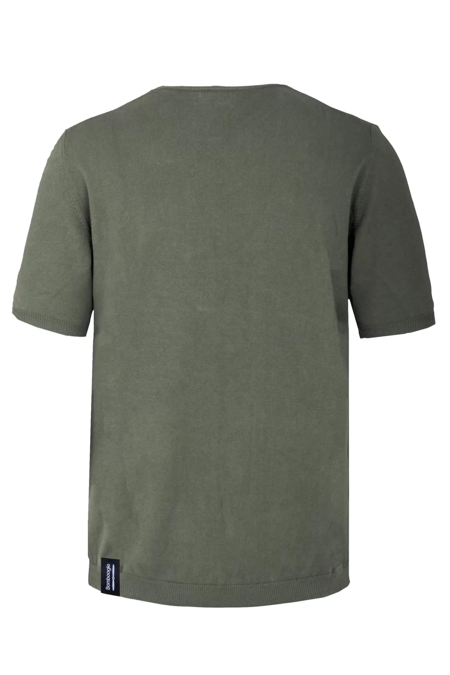 Uomo Bomboogie Pullover Girocollo A Manica Corta In Maglia Rasata Faded