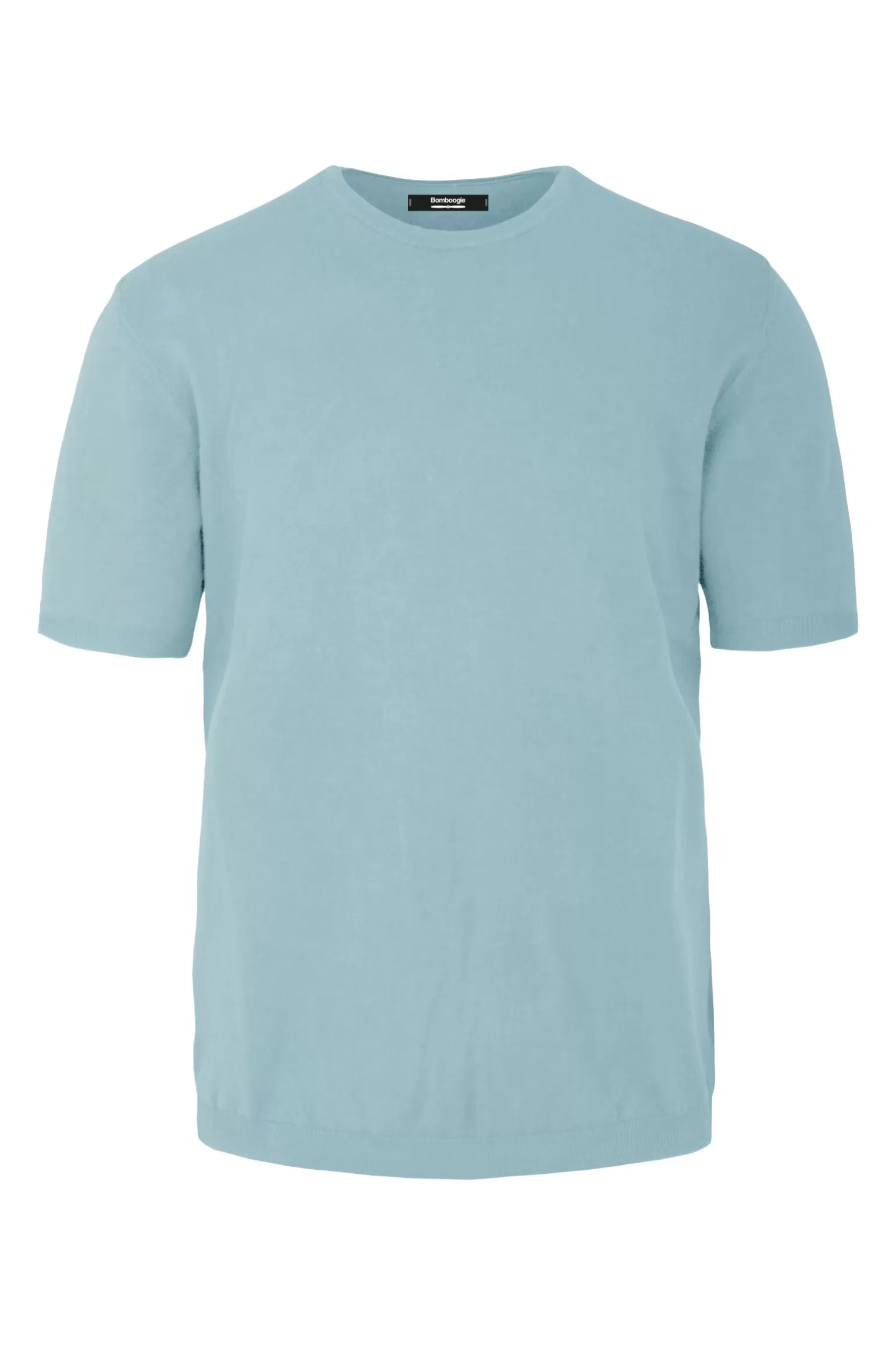 Uomo Bomboogie Pullover Girocollo A Manica Corta In Maglia Rasata Faded