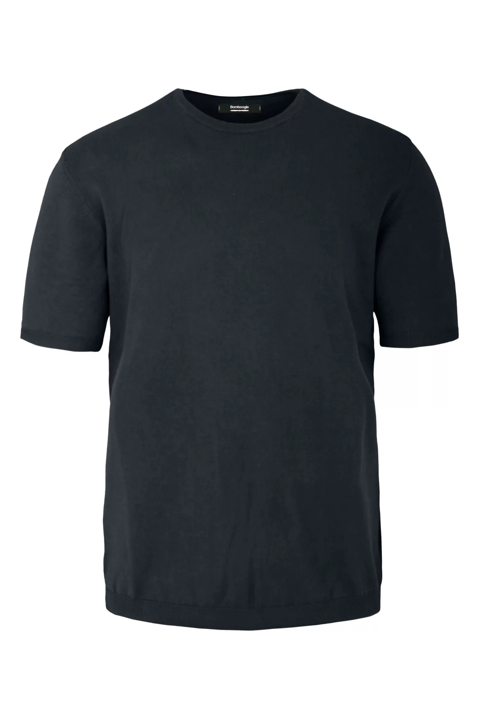 Uomo Bomboogie Pullover Girocollo A Manica Corta In Maglia Rasata Faded