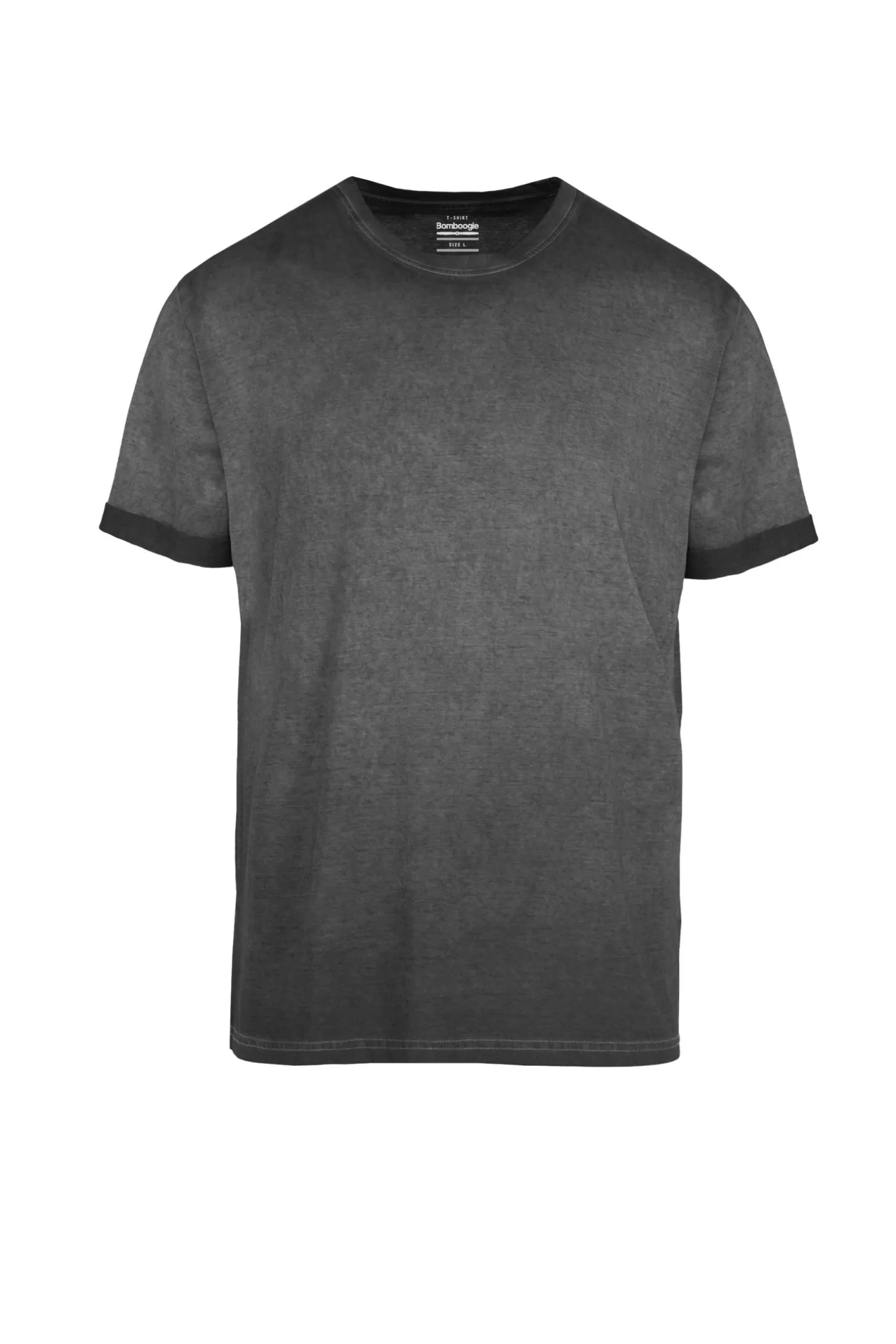 Uomo Bomboogie T-shirt A Manica Corta In Cotone Tinto A Freddo